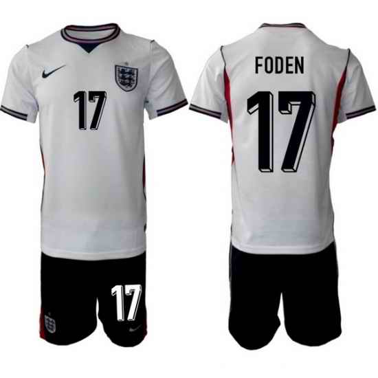 England FIFA World Cup 2026 White Soccer Jersey Phil Foden #17